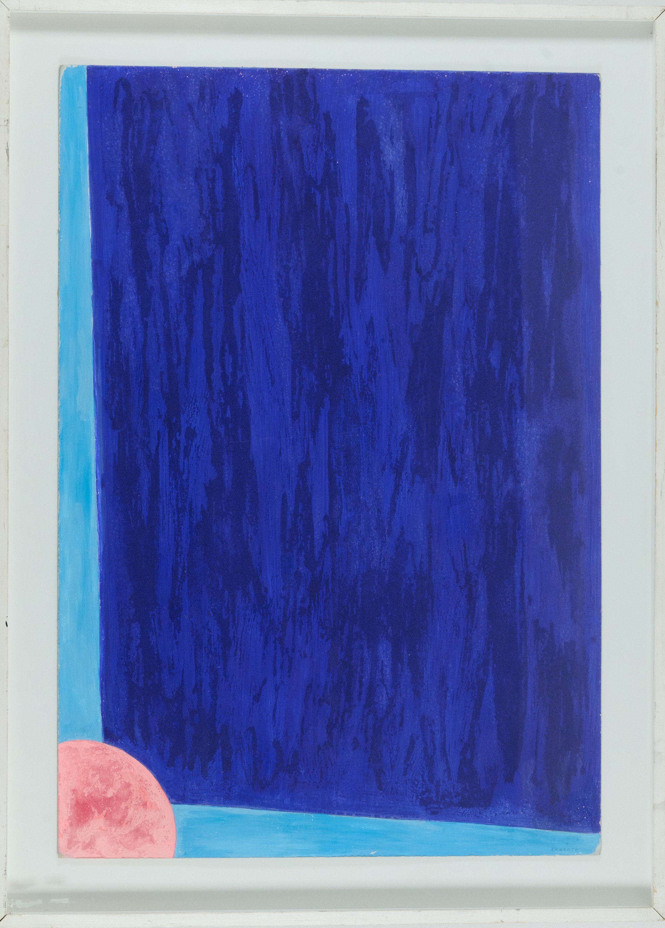 Giulio Turcato - Alone (Tempera e tecnica mista su cartone, 1968)