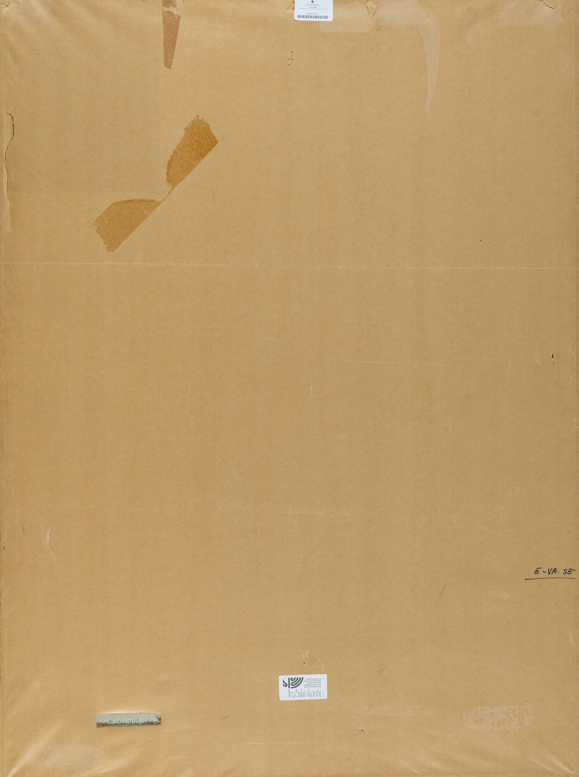 Giulio Turcato - Alone (Tempera e tecnica mista su cartone, 1968)