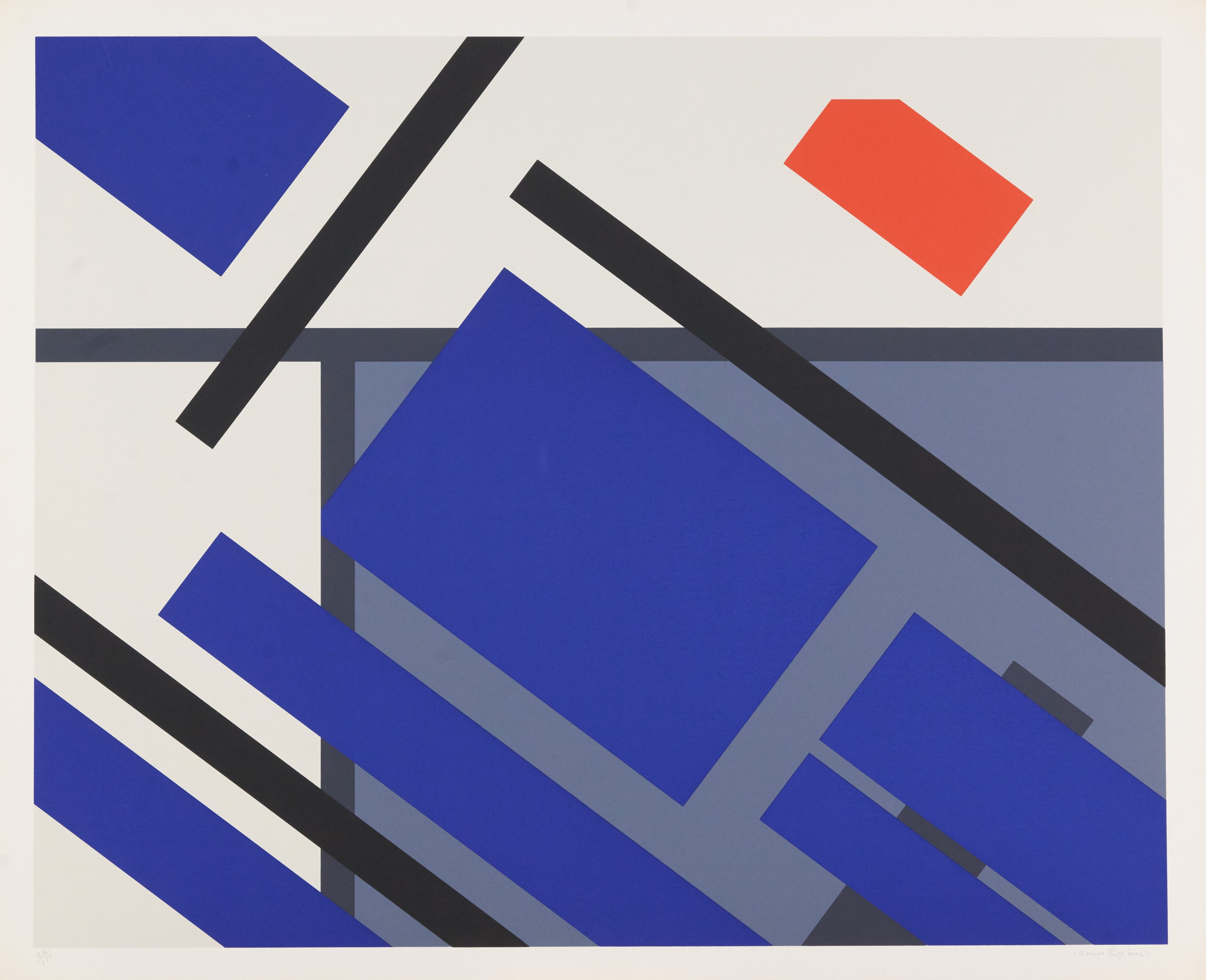 Mauro Reggiani - Serigrafie su carta Fabriano (Cartella contenente 10 opere, 1976)