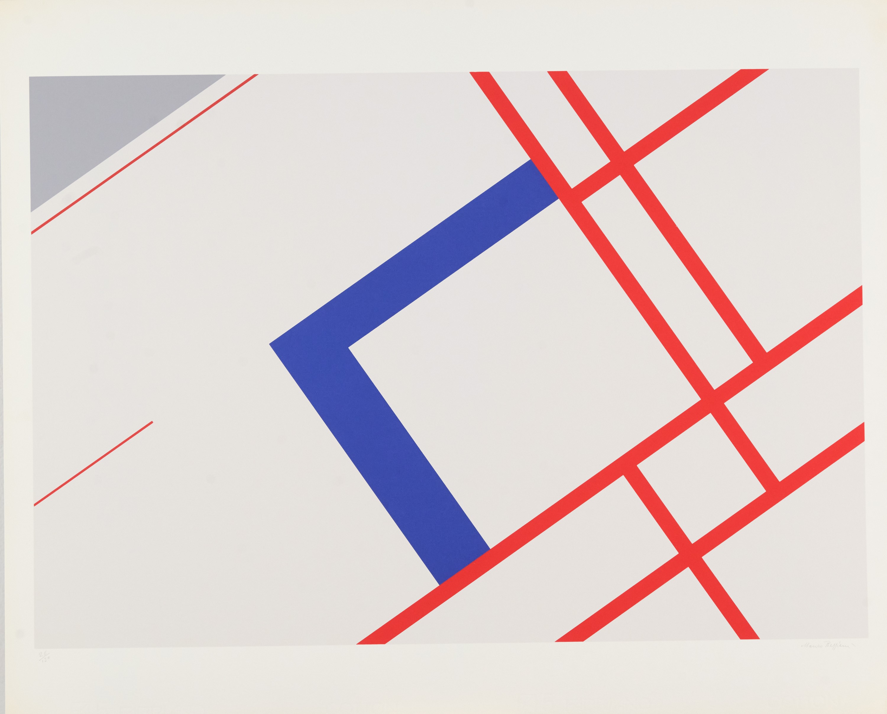 Mauro Reggiani - Serigrafie su carta Fabriano (Cartella contenente 10 opere, 1976)
