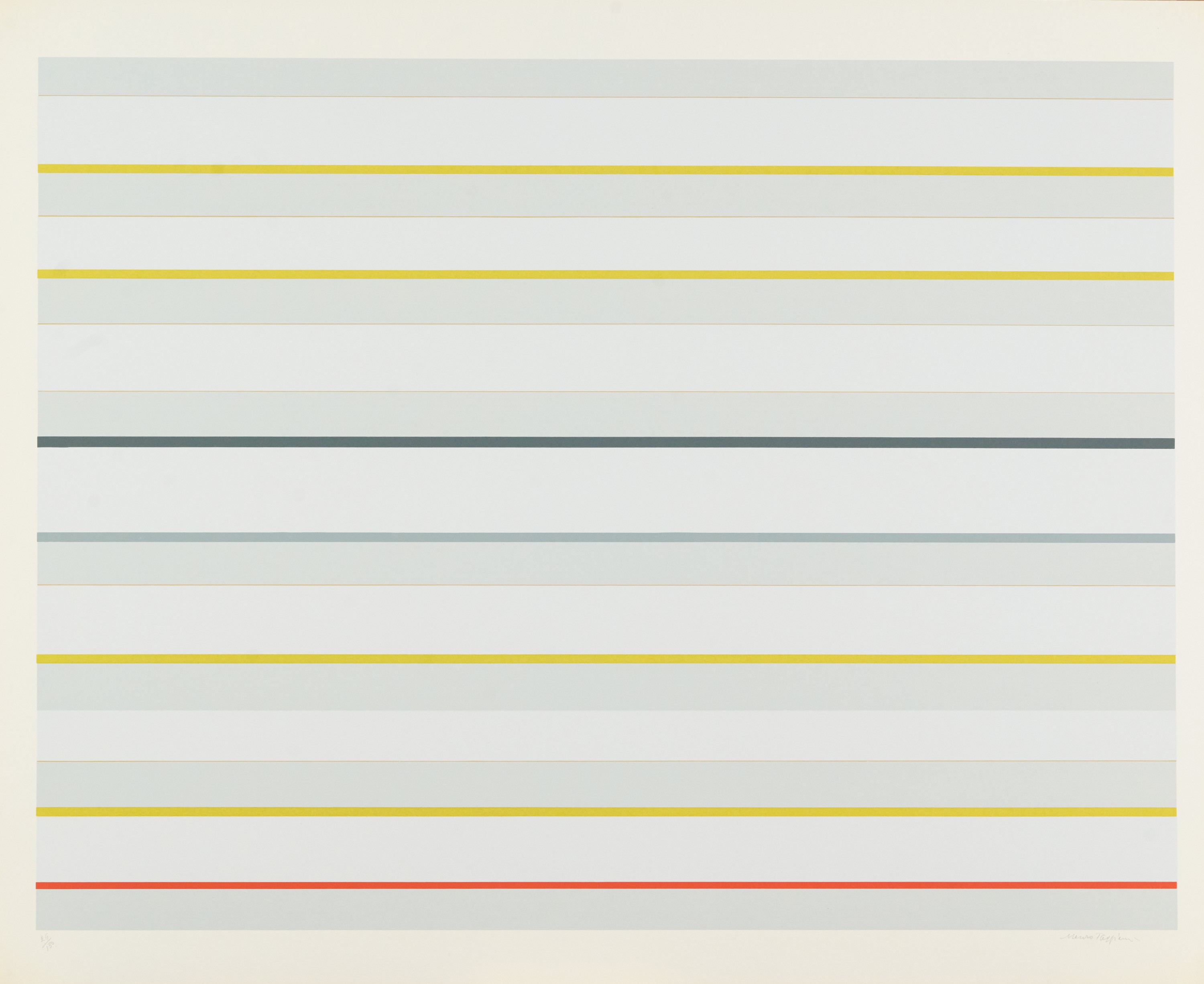 Mauro Reggiani - Serigrafie su carta Fabriano (Cartella contenente 10 opere, 1976)