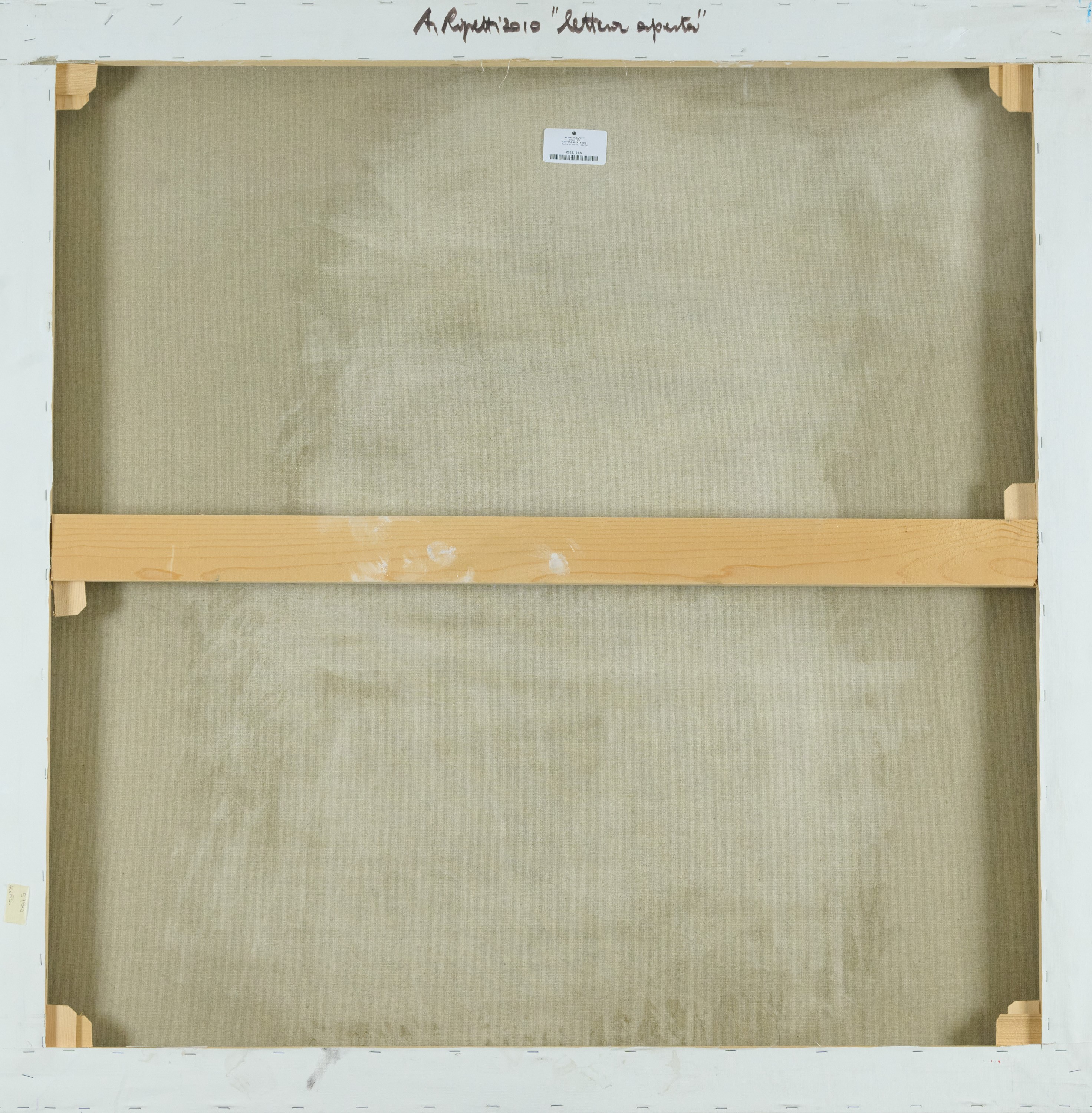 Alfredo Rapetti - Lettera aperta, acrilico su tela (2010)