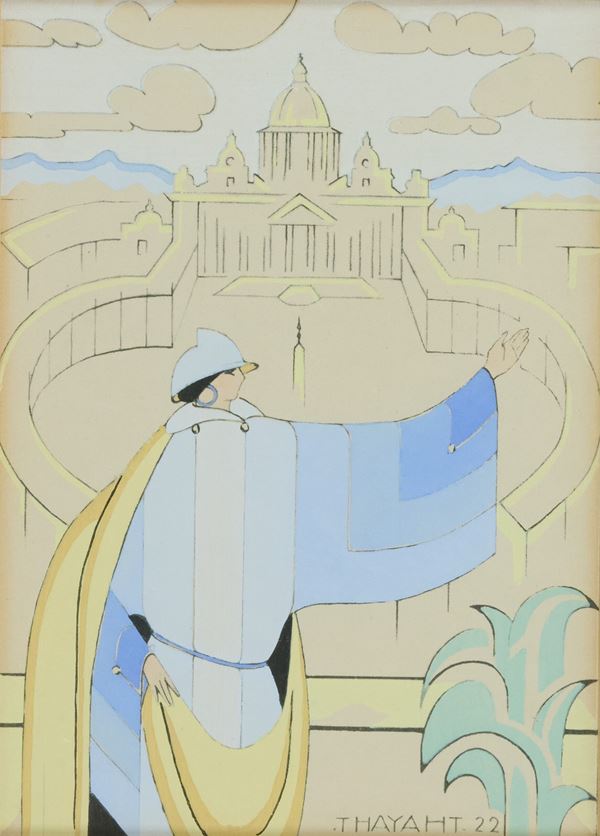 Ernesto Michahelles Thayaht -  Souvenir de Pâques à Rome