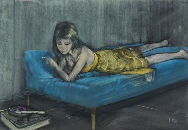 Alberto Sughi - Donna distesa