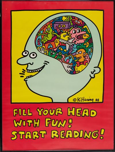 Fill Your Head with Fun! Start Reading! - Poster