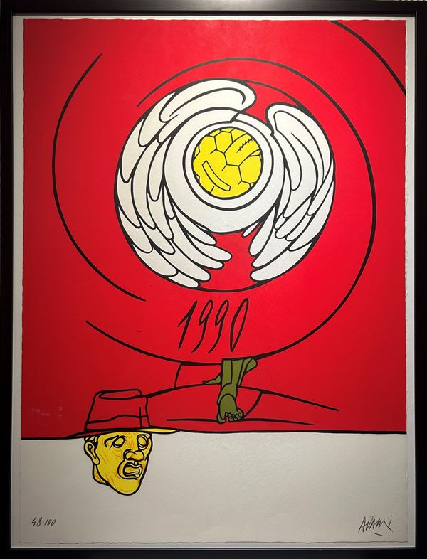 Valerio Adami : Senza titolo  - Serigrafia su carta - Asta Asta di Arte Moderna e Contemporanea - dipinti, disegni e multipli - Fabiani Arte