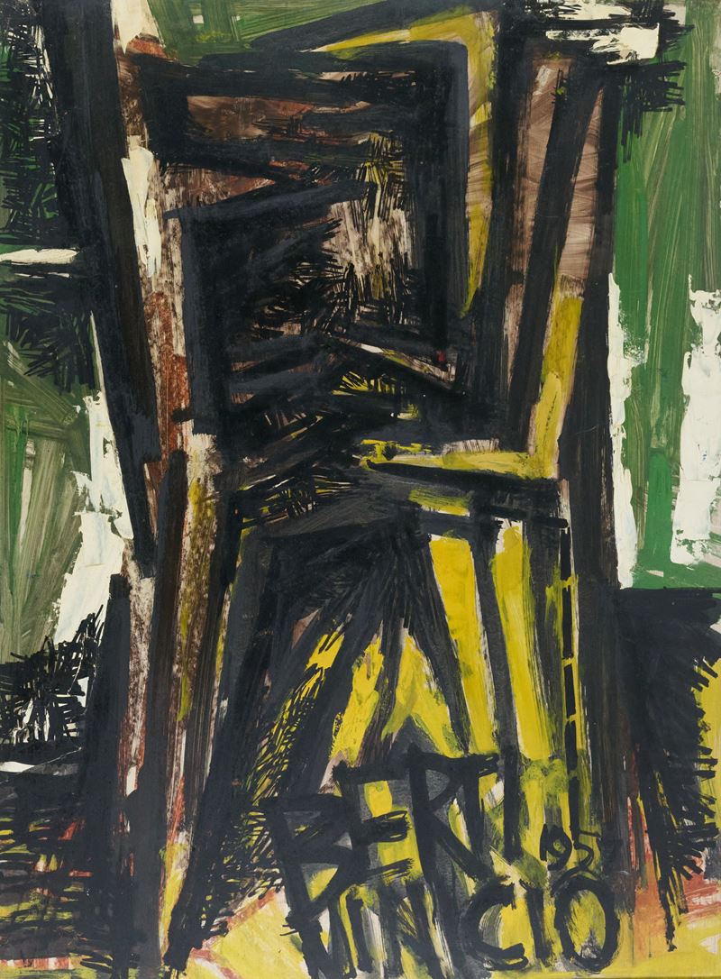 Vinicio Berti - Momento, olio su faesite