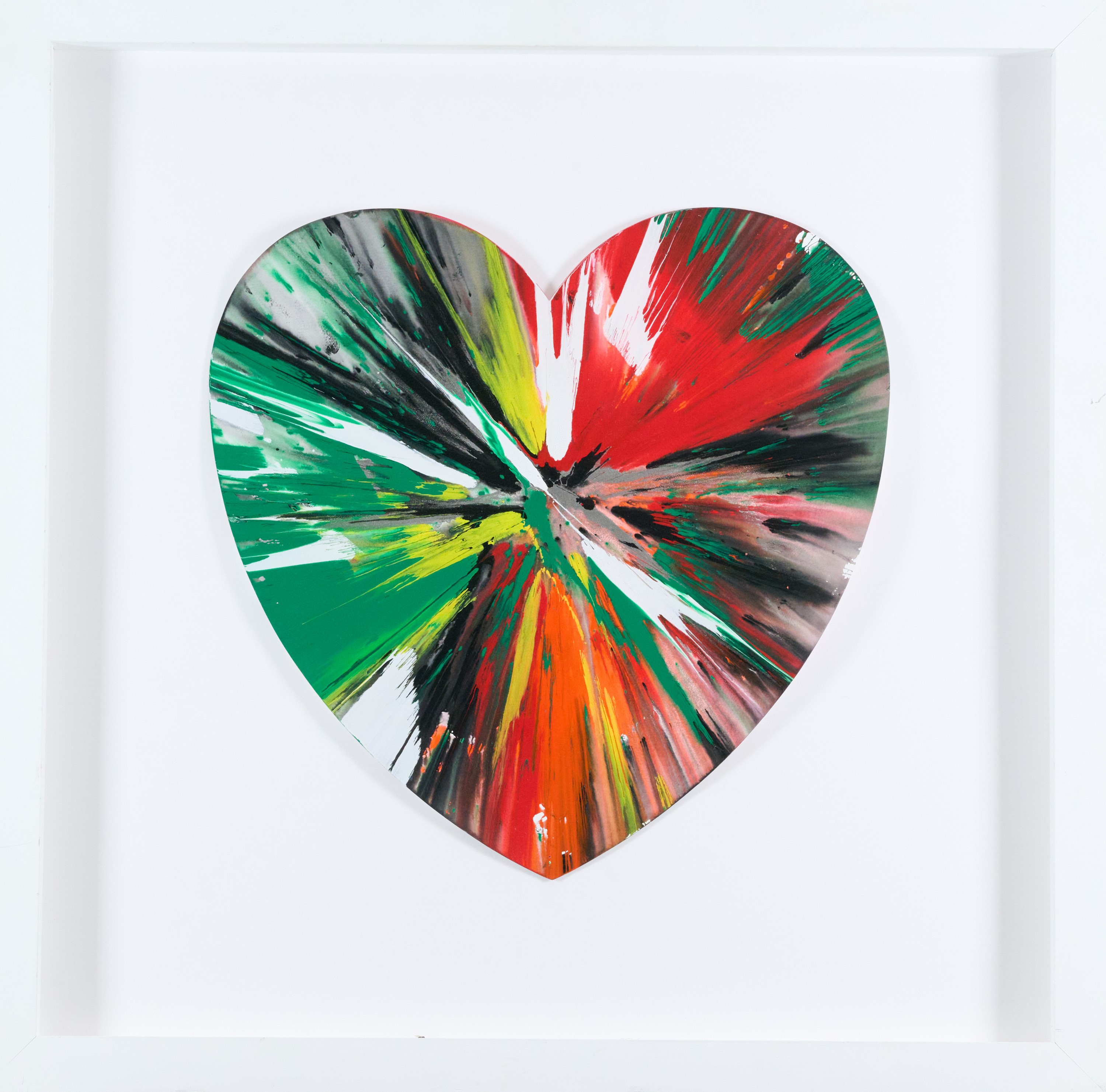 Heart spin painting