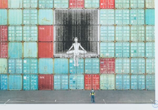 Jean  Ren&#233;  JR - In The Container Le Havre Wall, France, 2014