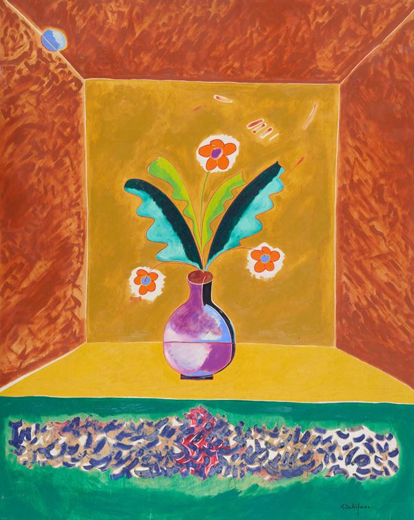 Luciano Schifano - Vaso di fiori