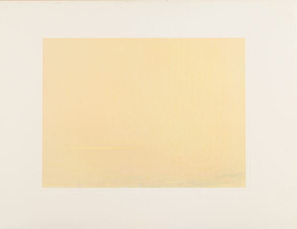 Piero Guccione : La Lontananza del mare  (1992)  - Acquatinta di cm. 40x52,5 su carta di - Asta Asta di Arte Moderna e Contemporanea - Fabiani Arte
