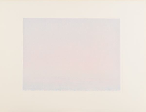 Piero Guccione : Riflesso  (1992)  - Acquatinta di cm. 40x52,5 su carta di - Asta Asta di Arte Moderna e Contemporanea - Fabiani Arte