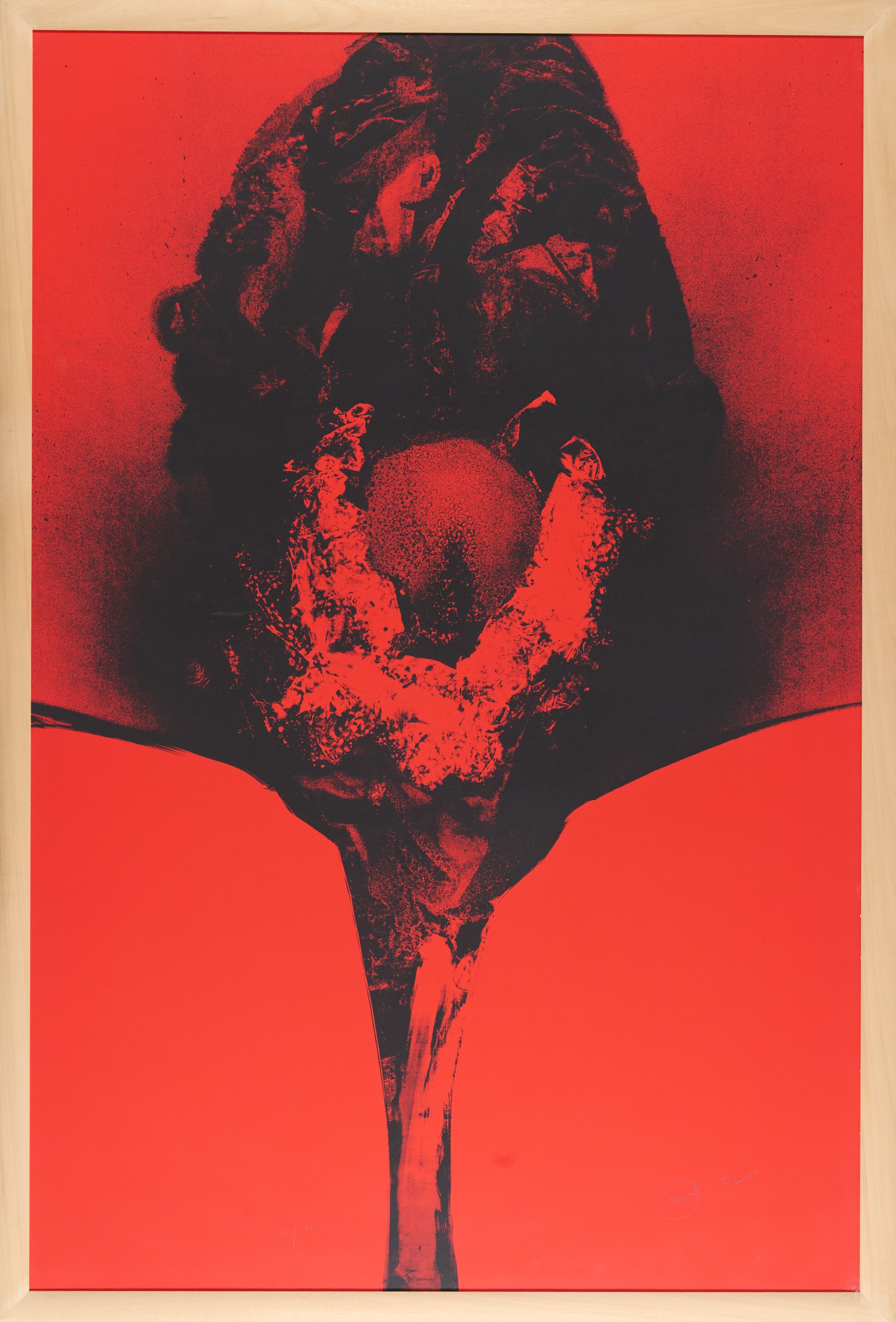 Otto Piene - Addis Abeba, serigrafia su forex (1972)
