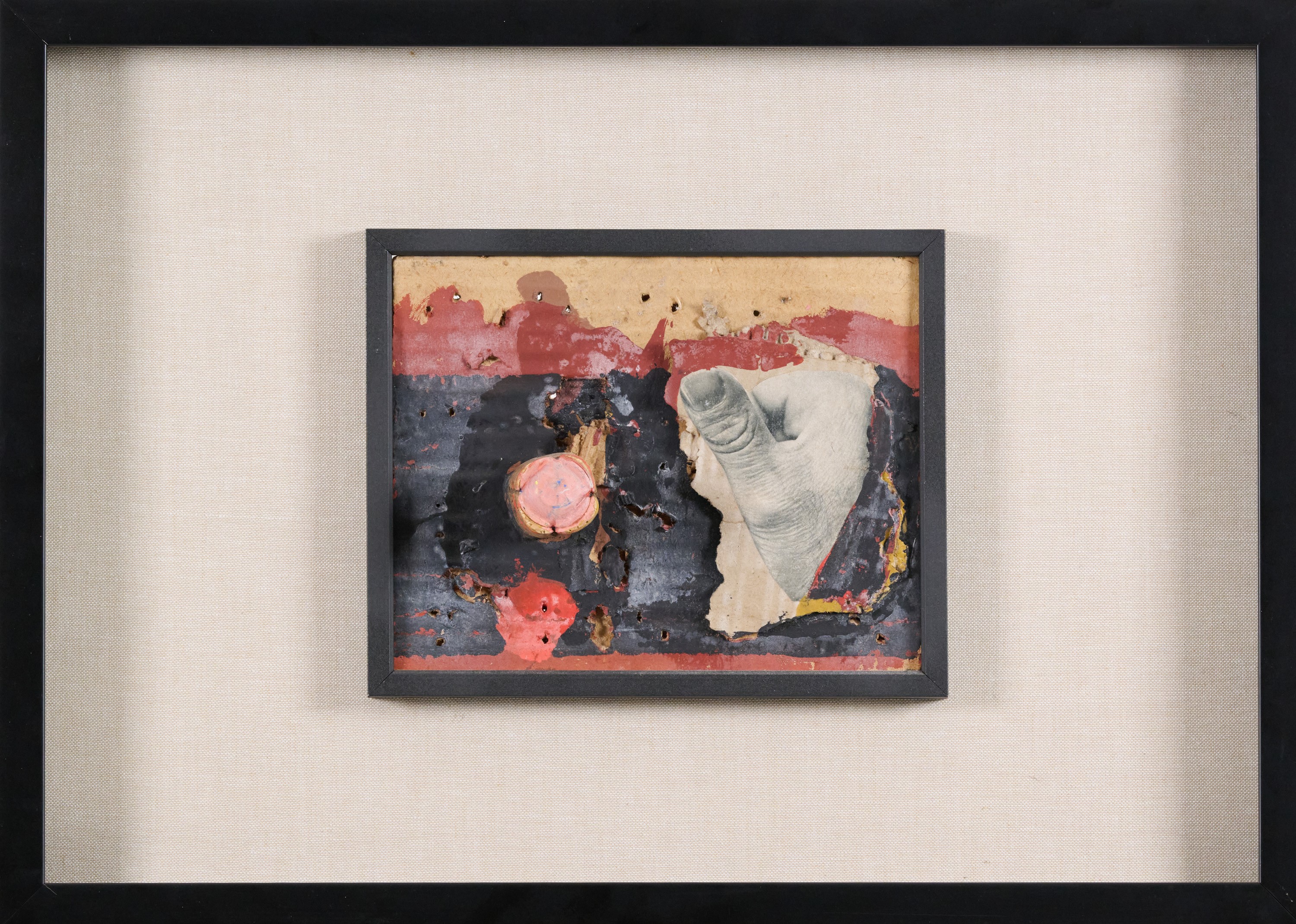 Claudio Cintoli - Autostop, collage e interventi su cartone