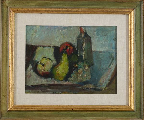 Remo Gordigiani - Frutta e bottiglie