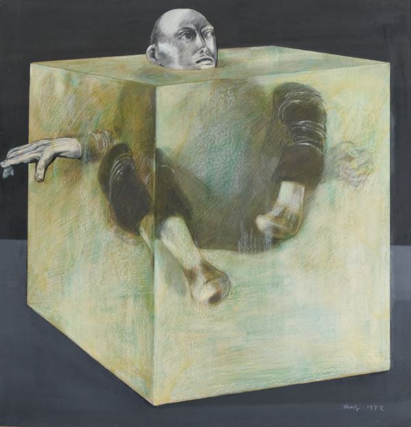 Giuliano Vangi - L'uomo nel cubo