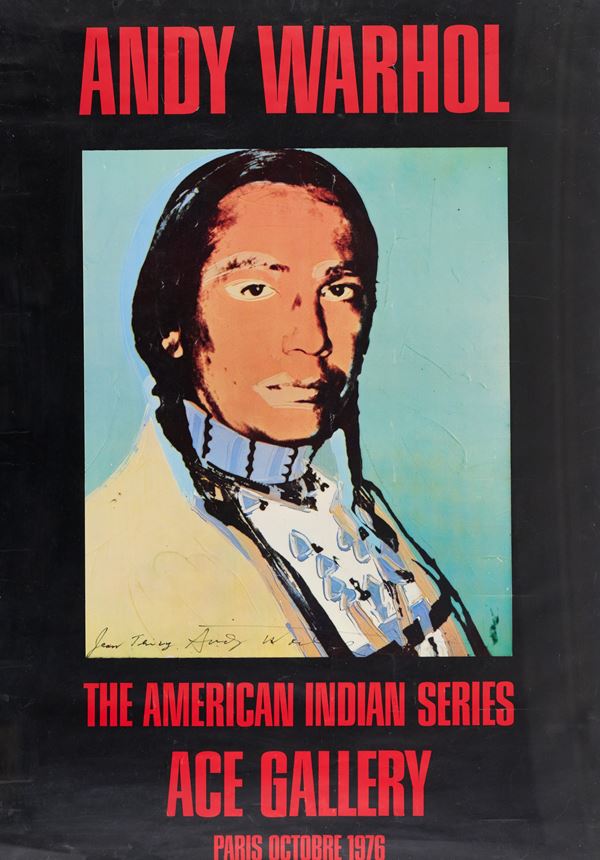 Andy Warhol : The American Indian Series  (1976)  - Poster - Asta Asta di Arte Moderna e Contemporanea - Fabiani Arte