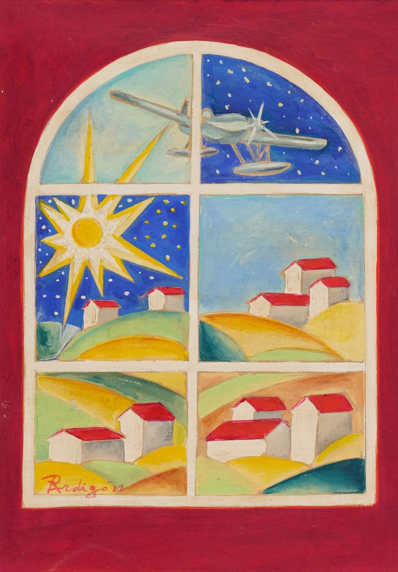 Pietro Ardigò - Eclissi solare futurista