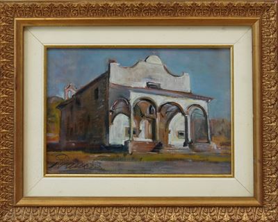 Chiesa di Croci, olio su tavola