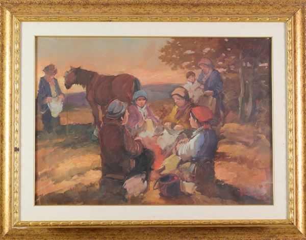 Ernesto Scudiero - Zingari al tramonto