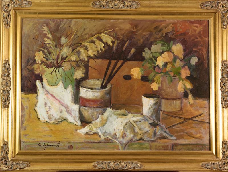 Claudio Esposito - Natura morta - Olio su tela, 1979