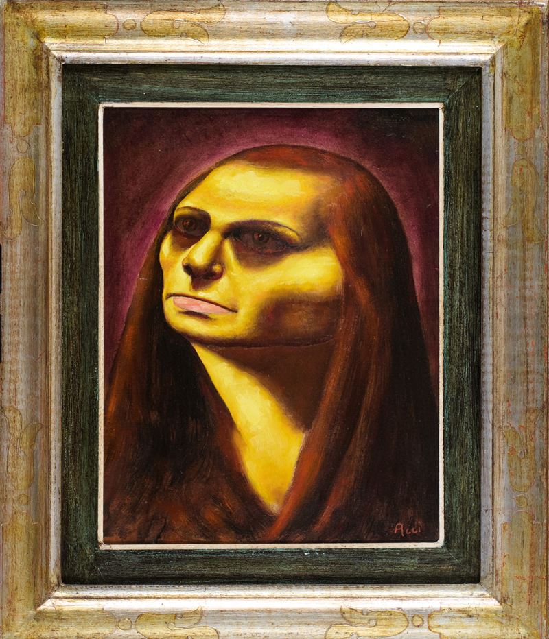 Giovanni Acci - Testa - olio su cartone telato