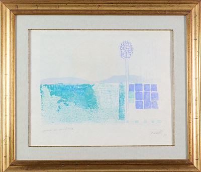 Senza titolo, serigrafia ritoccata a mano, 1977