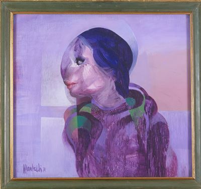 Ritratto, tempera su masonite
