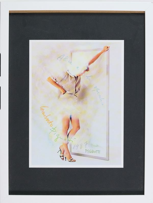 Lamberto Pignotti - Alice e lo specchio