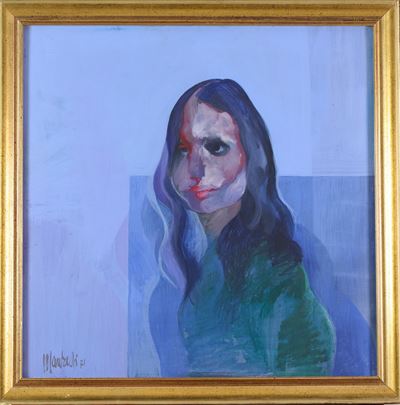 Ritratto, tempera su masonite