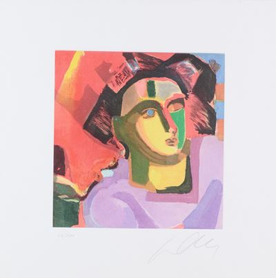 Volto - Acquaforte e acquatinta su carta a mano