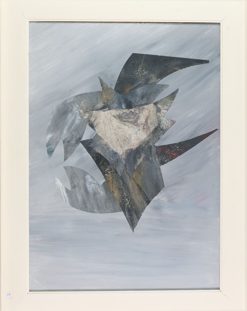 Francesco Vaccarone - Volo di gabbiani all'Alba, olio su tela