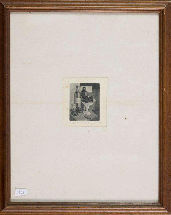 Dolores Sella - Natura morta con fichi