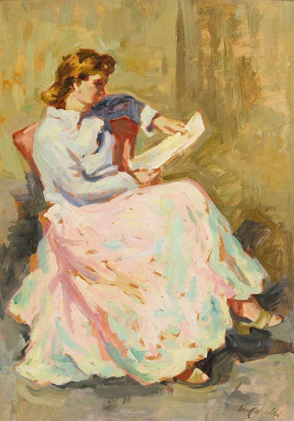 Mario Cocchi - Donna che legge