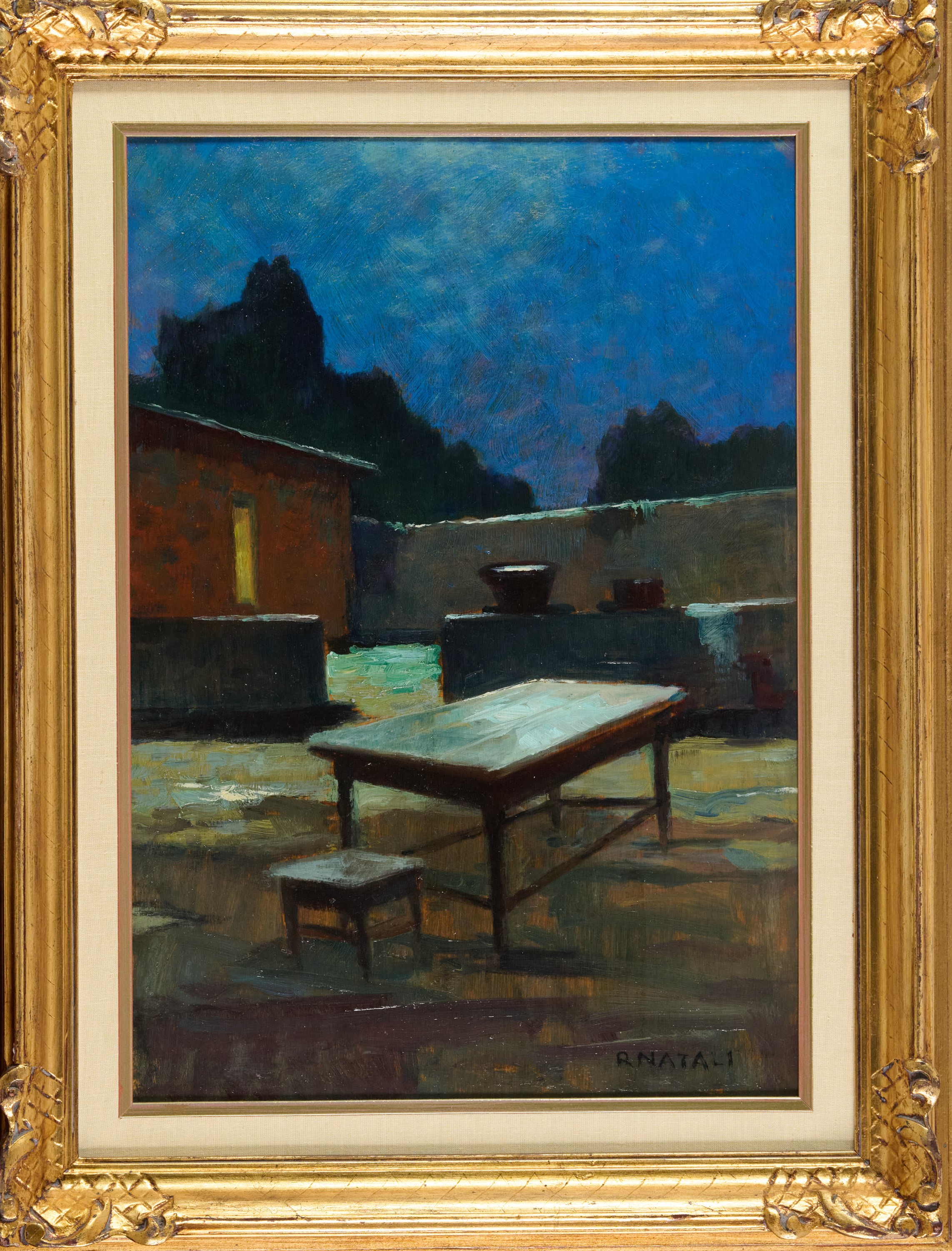 Renato Natali - Notturno n° 2, olio su tavola