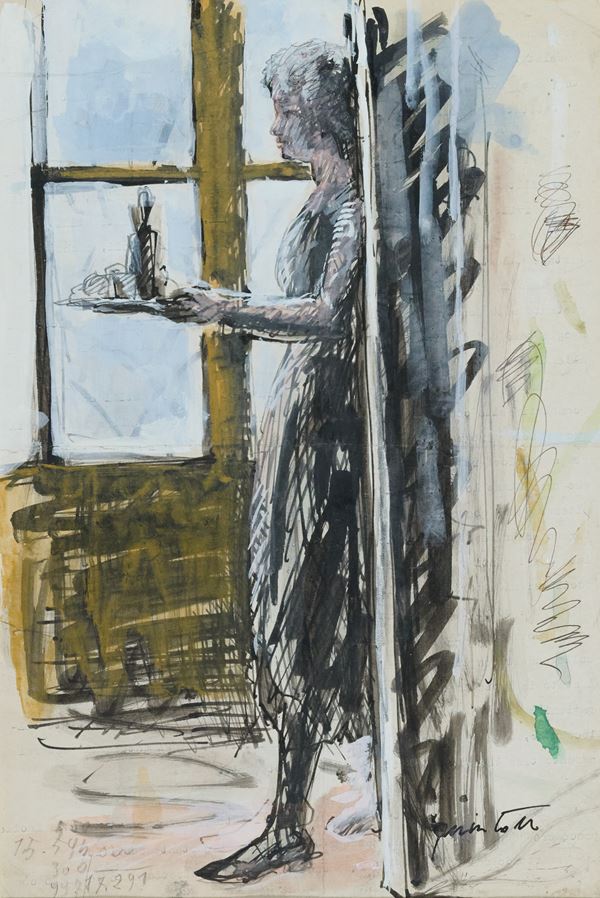 Quinto Martini - Studi di figura in interno