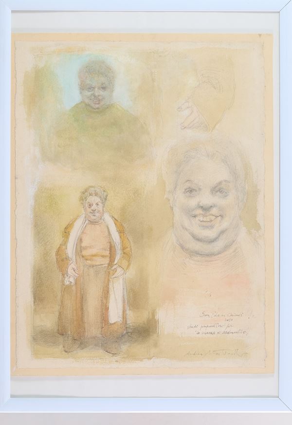 Andrea Martinelli - Studio preparatorio per La signora di Malmantile