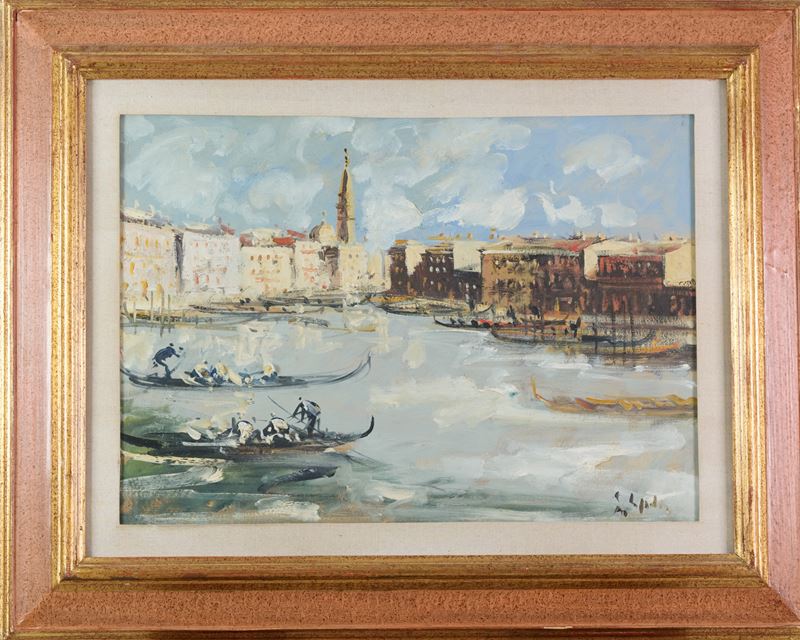 Emanuele Cappello - Venezia, olio su tela