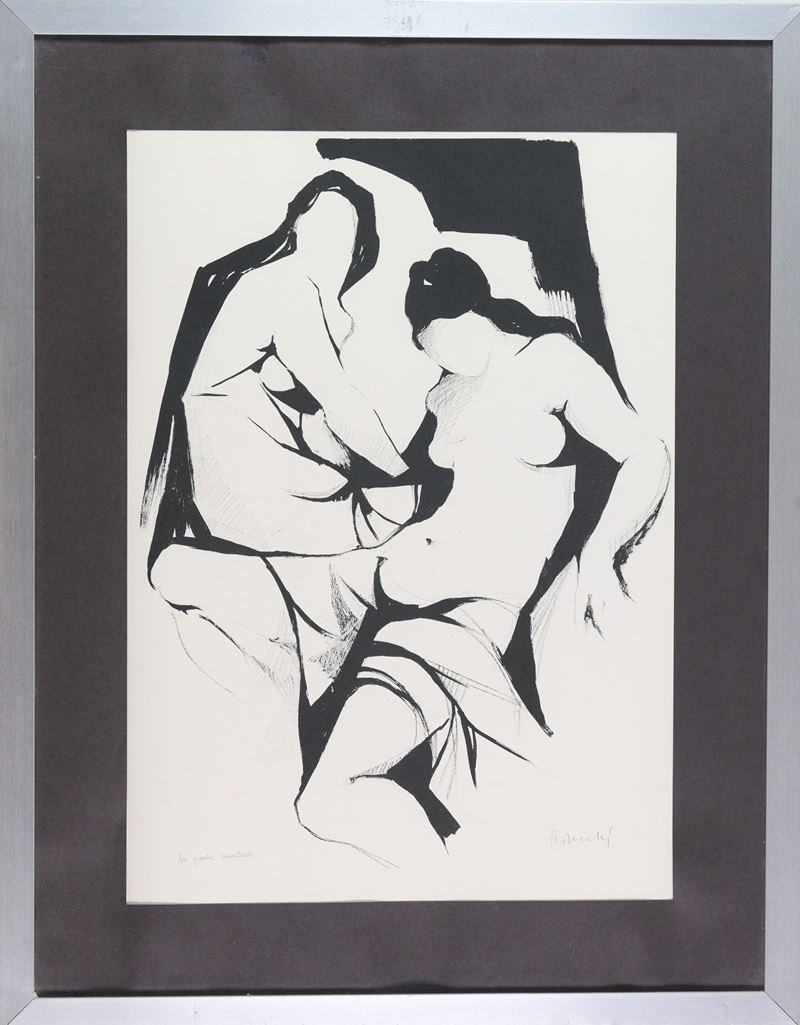 Paolo Frosecchi - In questa semiluce, china su carta, cm 69x50