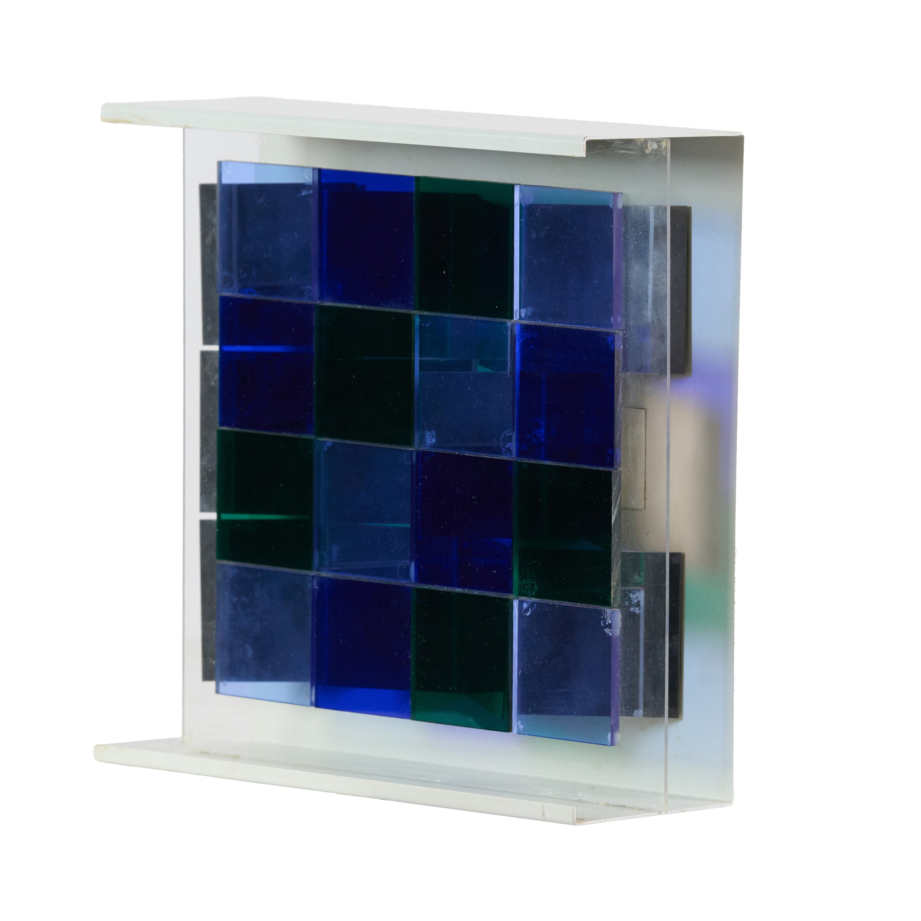 Reflexion Bleu - Vert (Carré)