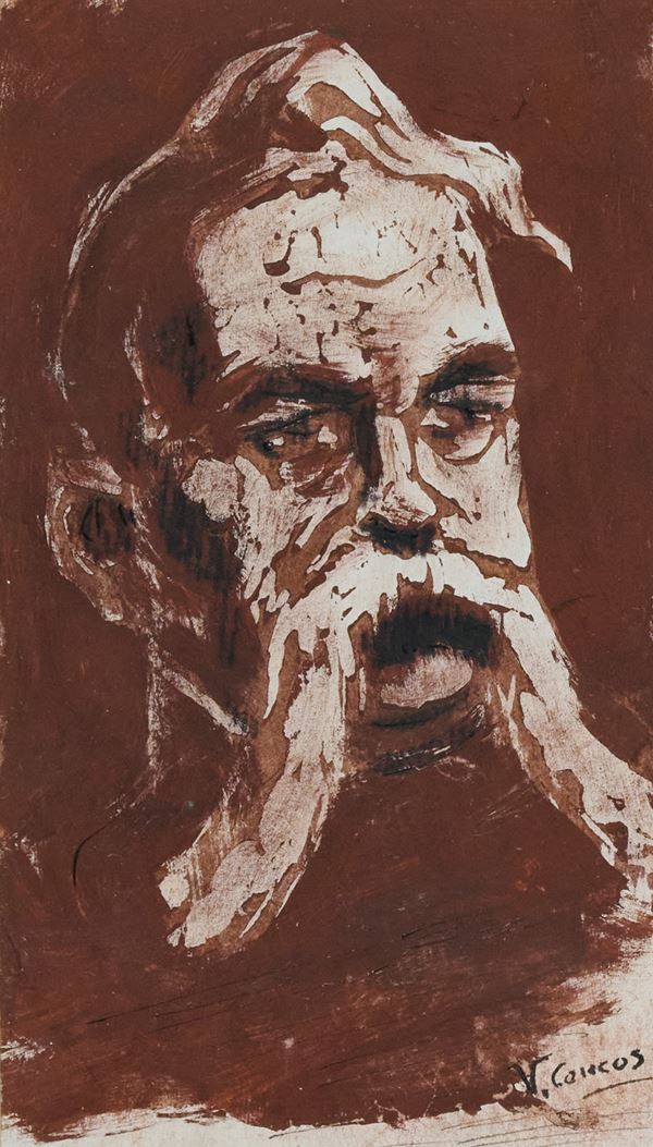 Vittorio Matteo Corcos - testa d'uomo