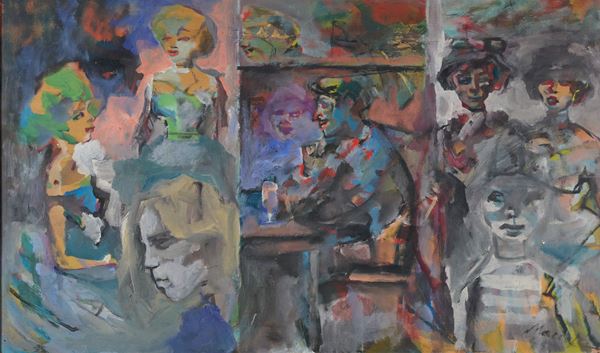 Mino Maccari - Figure al bar