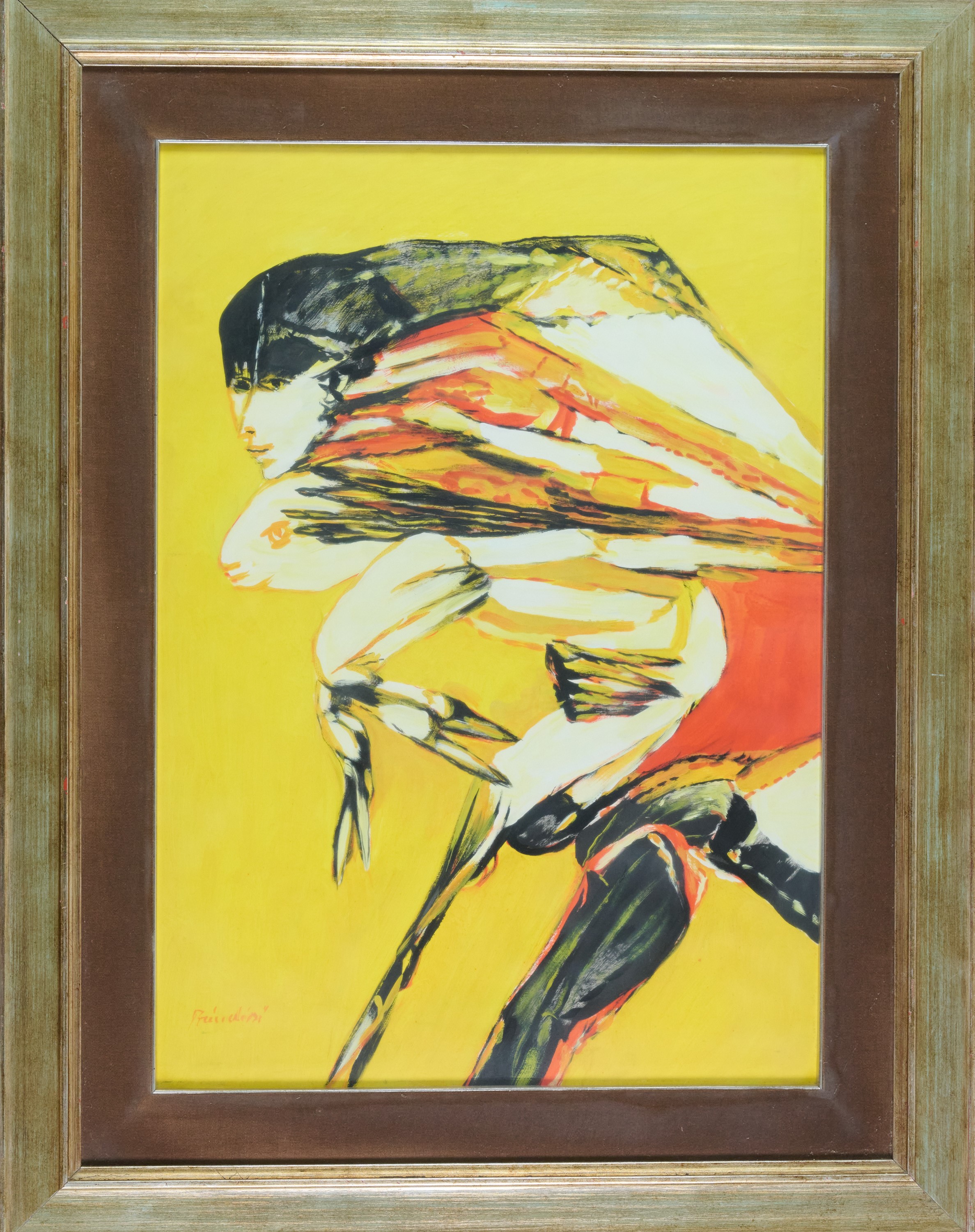 Remo Brindisi - Pastorale, olio su tela