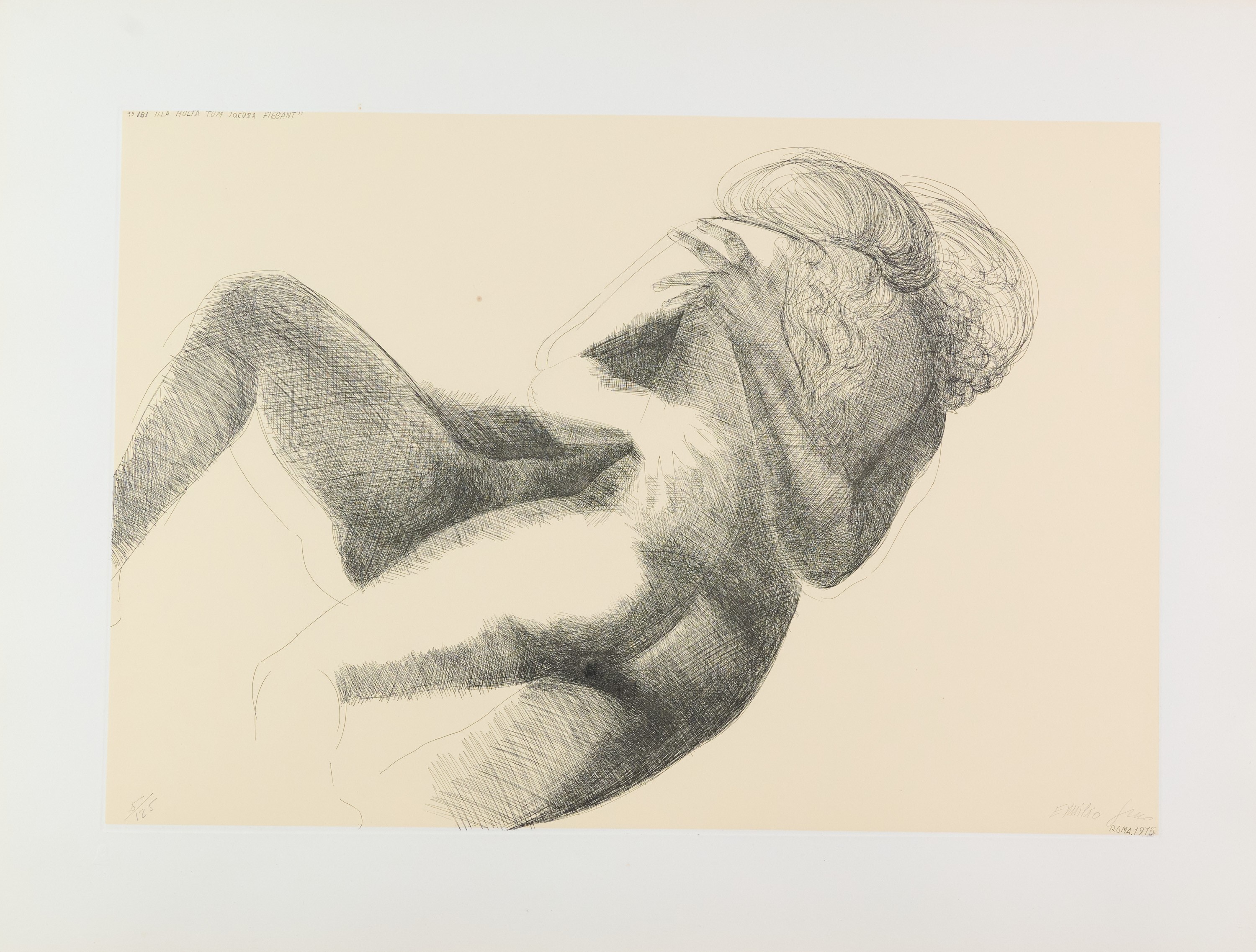 Emilio Greco - Cinque acqueforti per Catullo, cartella di 5 opere, 1975