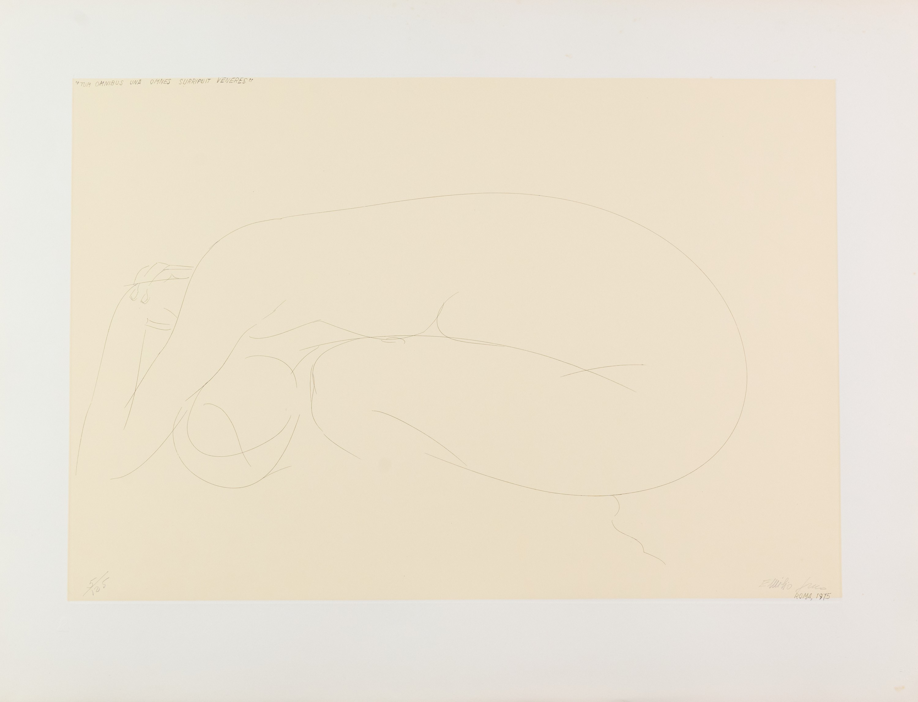 Emilio Greco - Cinque acqueforti per Catullo, cartella di 5 opere, 1975