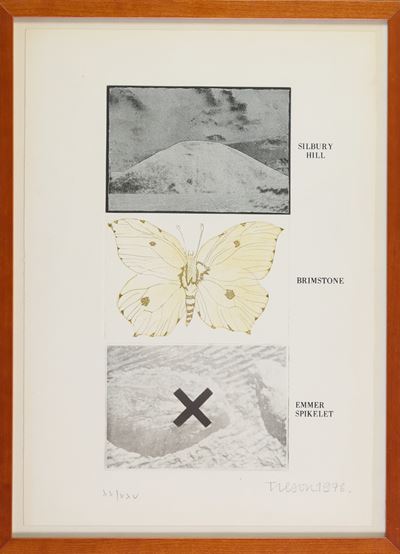 Silbury Hill, foto incisione su carta, 1976