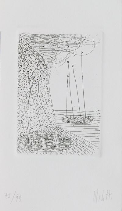 Senza titolo, acquaforte cm. 10x6,5 su carta
