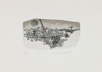 Senza titolo, acquaforte del 1976