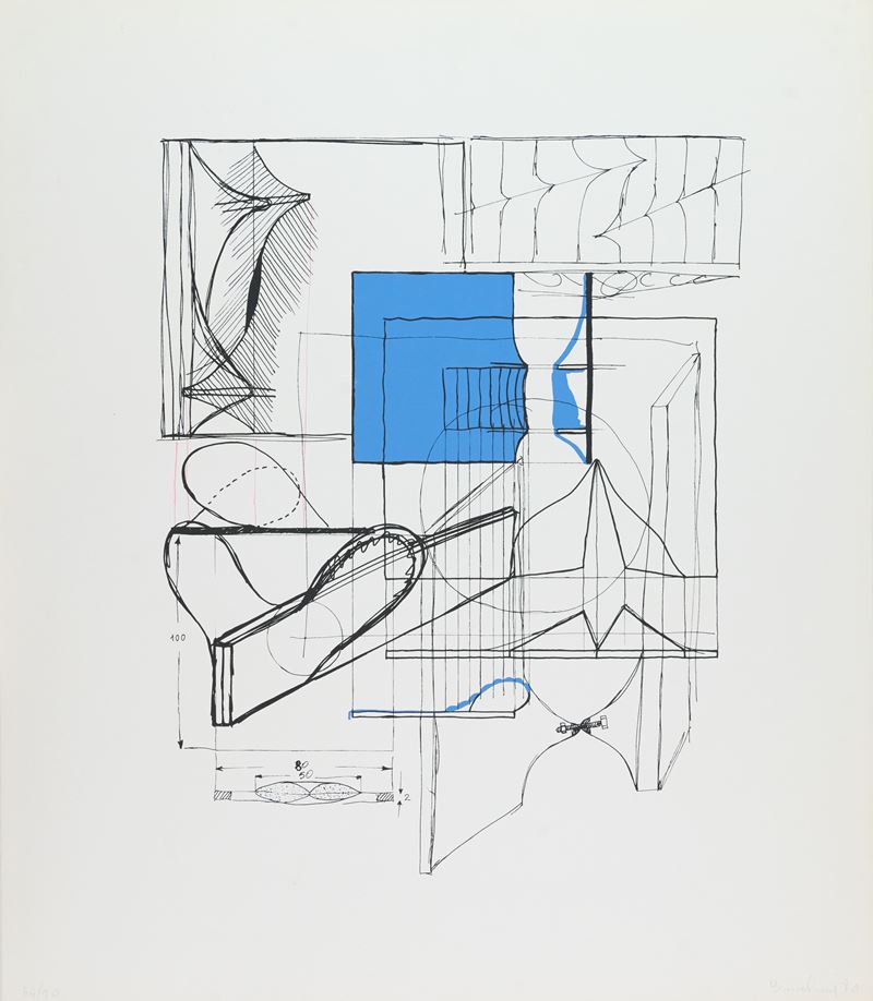 Agostino Bonalumi - Diario Italiano - Serigrafia su carta