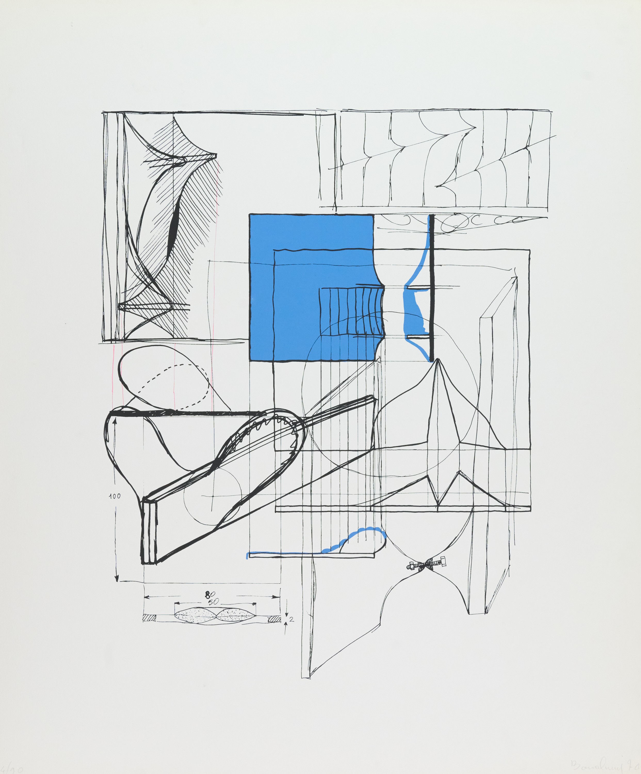 Agostino Bonalumi - Diario Italiano - Serigrafia su carta